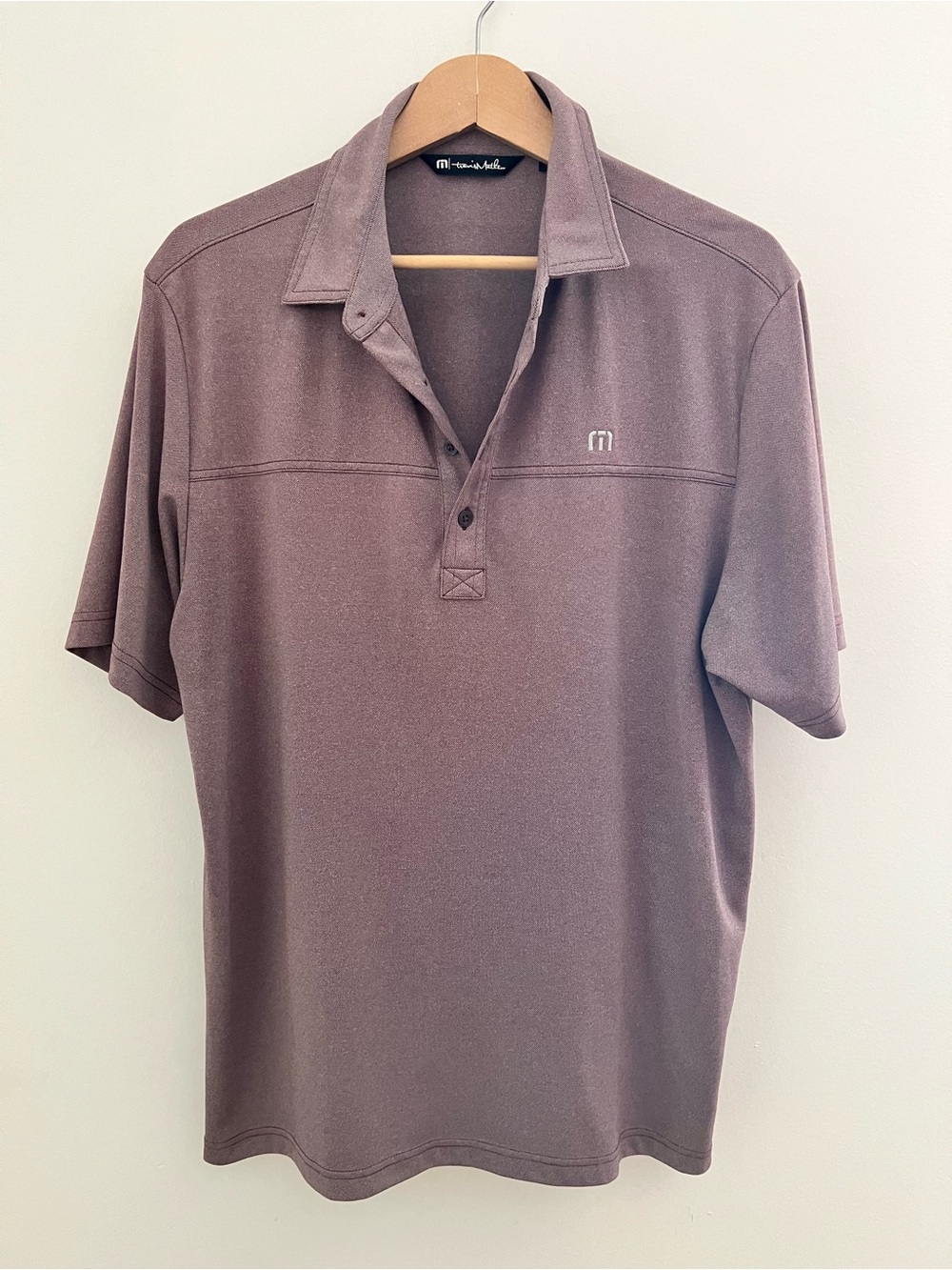 Travis Mathew Men's Short Sleeve Polo - light purple